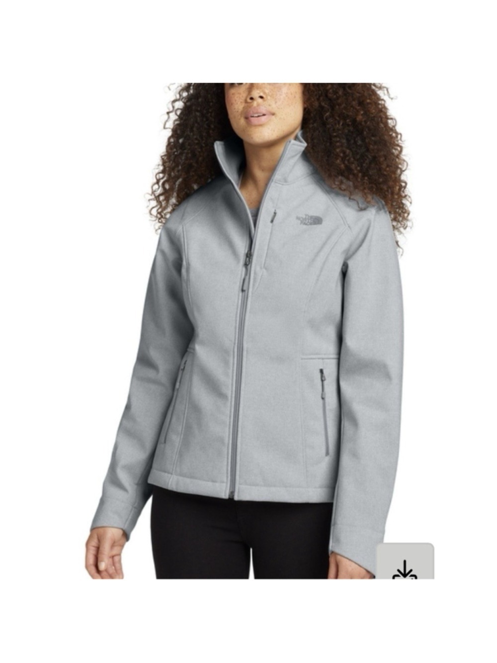 The North Face Womens Gray Apex Barrier Soft Shell Jacket S/P Windwall Gorpcore